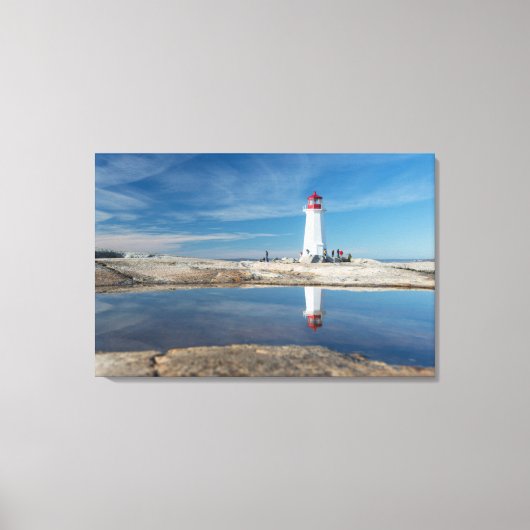 Peggy's vuurtoren | Canada Canvas Afdruk (Voorkant)