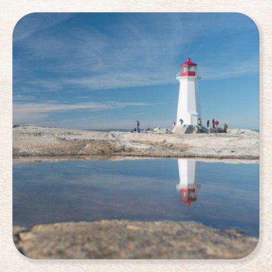 Peggy's vuurtoren | Canada Kartonnen Onderzetters (Voorkant)