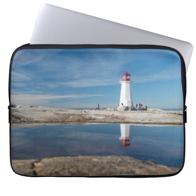 Peggy's vuurtoren | Canada Laptop Sleeve (Voorkant)