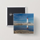 Peggy's vuurtoren | Canada Vierkante Button 5,1 Cm (Voorkant /achterkant)