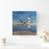 Peggy's vuurtoren | Canada Vierkante Klok (Huis)