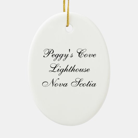 Peggy's vuurtoren keramisch ornament (Achterkant)