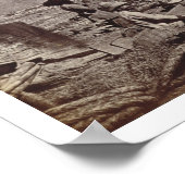 Pehlang Fort, 1860 (albumenzilverdruk) Poster (Hoek)