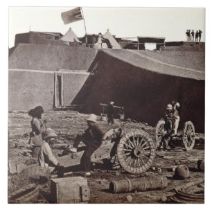 Pehlang Fort, 1860 (albumenzilverdruk) Tegeltje