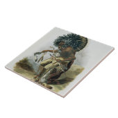 Pehriska-Ruhpa, Minatarre Warrior in the Costume o Tegeltje (Zijkant)