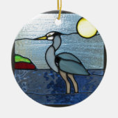 PEI Blue Heron Keramisch Ornament (Voorkant)