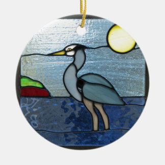 PEI Blue Heron Keramisch Ornament