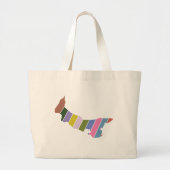 PEI-kleuren Grote Tote Bag (Voorkant)
