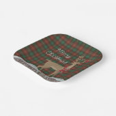 PEI Provinciaal Tartan en Kerstmis Deer Papieren Bordje (Gebogen)