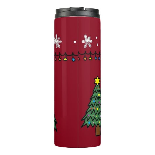 peiDeL's kerst tumbler Thermosbeker (Achterkant)