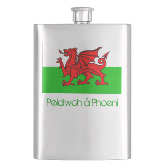 Peidiwch â Phoeni Welsh Hipflask Flacon