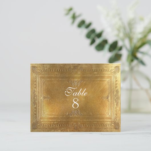 Peiffer Formal Table Number Kaart (Staand voorkant)