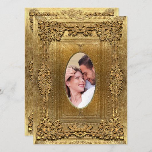 Peiffer Formele Foto Weddenschap 5.5 x 7.5 Kaart (Voorkant / Achterkant)