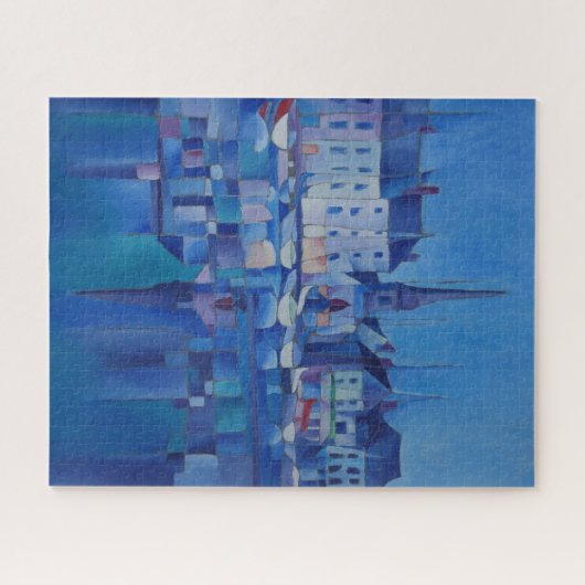 Peinture de Honfleur, Frankrijk - Legpuzzel (Horizontaal)