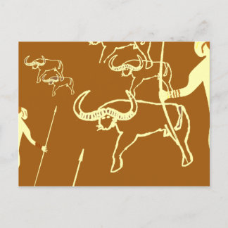 Peinture rupestre tassili préhistoire briefkaart