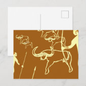 Peinture rupestre tassili préhistoire briefkaart (Voorkant / Achterkant)