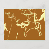 Peinture rupestre tassili préhistoire briefkaart (Voorkant)