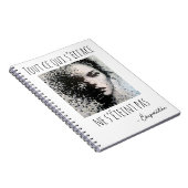 Peinture visage noir et blanc en pixel  notitieboek (Rechterzijde)