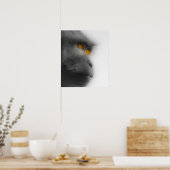 peinzende aap poster (Keuken)