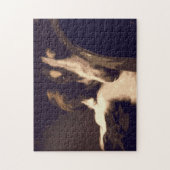 Peinzende Borzoi Legpuzzel (Verticaal)