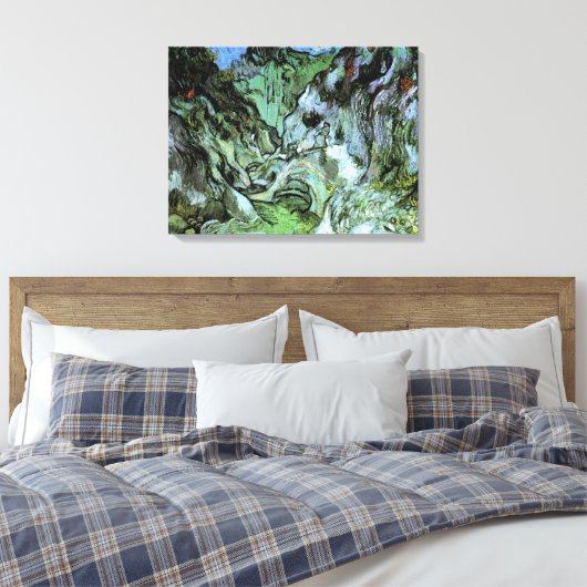 Peiroulets Ravine by Vincent van Gogh Canvas Afdruk (Insitu (Slaapkamer))