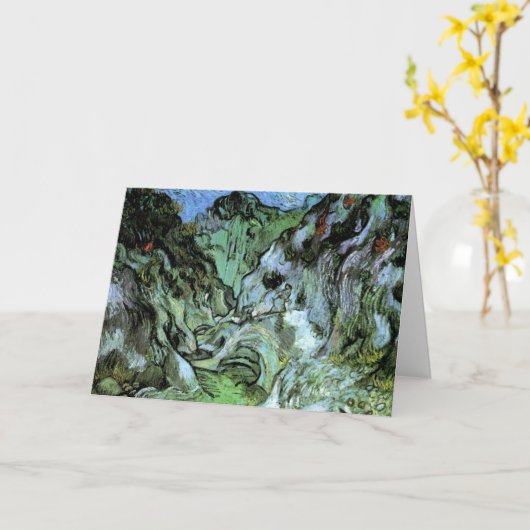 Peiroulets Ravine by Vincent van Gogh Kaart (Gele Bloem)