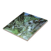 Peiroulets Ravine by Vincent van Gogh Tegeltje (Zijkant)