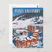 Peisey-Vallandry skigebied Briefkaart (Voorkant / Achterkant)
