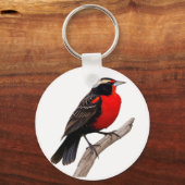  peito-vermelho-grande (Sturnella defilippii), Sleutelhanger (Voorkant)