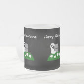 Pek A Boo Ghost Small Frosted Glass Mok (Voorkant links)