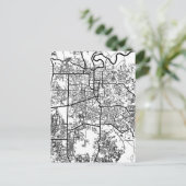 Pekanbaru Indonesia City Map Briefkaart (Staand voorkant)