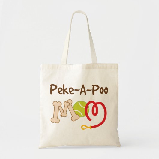 Peke a Poo Hondenras Mam Gift Tote Bag (Voorkant)