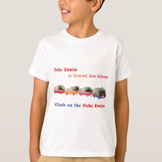 Peke Trein - Bestemming voor Roem T-shirt (Voorkant)