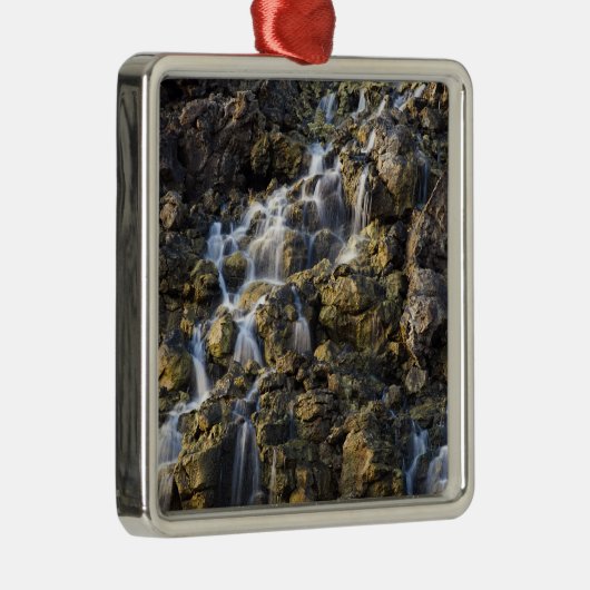 Pekel herfsten van vulkanisch gesteente drop off 2 metalen ornament (Rechts)