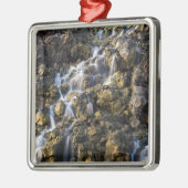 Pekel herfsten van vulkanisch gesteente drop off 2 metalen ornament (Links)