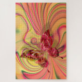 pekel rode vlinderpuzzel legpuzzel (Verticaal)