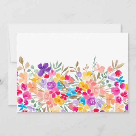 Pekel van geverfde tuinbouwplanten, moederdag kaart (Achterkant)