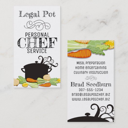 pekelgroenten visitekaartje (Voorkant / Achterkant)