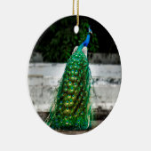 pekelkleurige vederkunstkleuren keramisch ornament (Rechts)