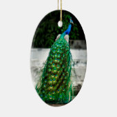 pekelkleurige vederkunstkleuren keramisch ornament (Rechts)