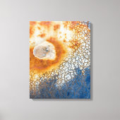 Pekelverf en roestvrij Abstract Canvas Afdruk (Voorkant)