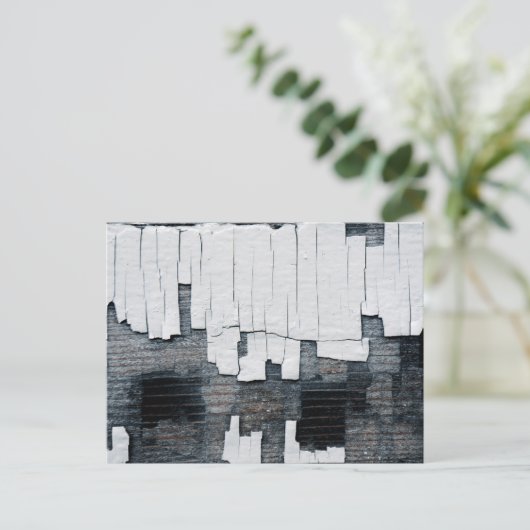 Pekelverf op hout briefkaart (Staand voorkant)