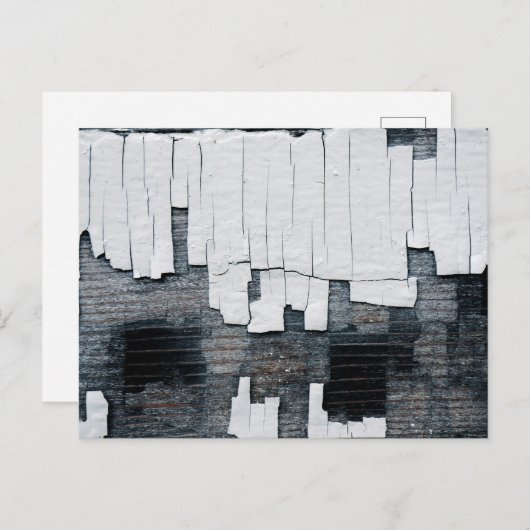 Pekelverf op hout briefkaart (Voorkant / Achterkant)