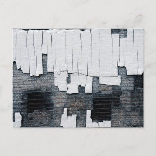 Pekelverf op hout briefkaart