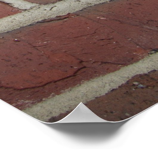 pekelwandtextuur afdrukken poster (Hoek)