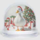 PEKIN CHRISTMAS DUCK SNOW GLOBE SNEEUWBOL (Voorkant)