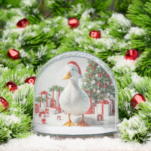 PEKIN CHRISTMAS DUCK SNOW GLOBE SNEEUWBOL (Kerstmis)