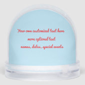 PEKIN CHRISTMAS DUCK SNOW GLOBE SNEEUWBOL (Achterkant)