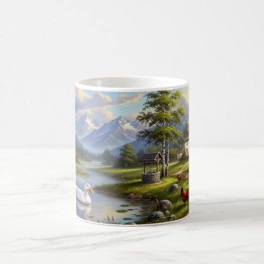 Pekin Ducks Digital Painting Mok Wrap Design (Center)