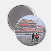 Pekin Peking Beijing Kühlschrankmagnete Magneet (Voorkant / Achterkant)